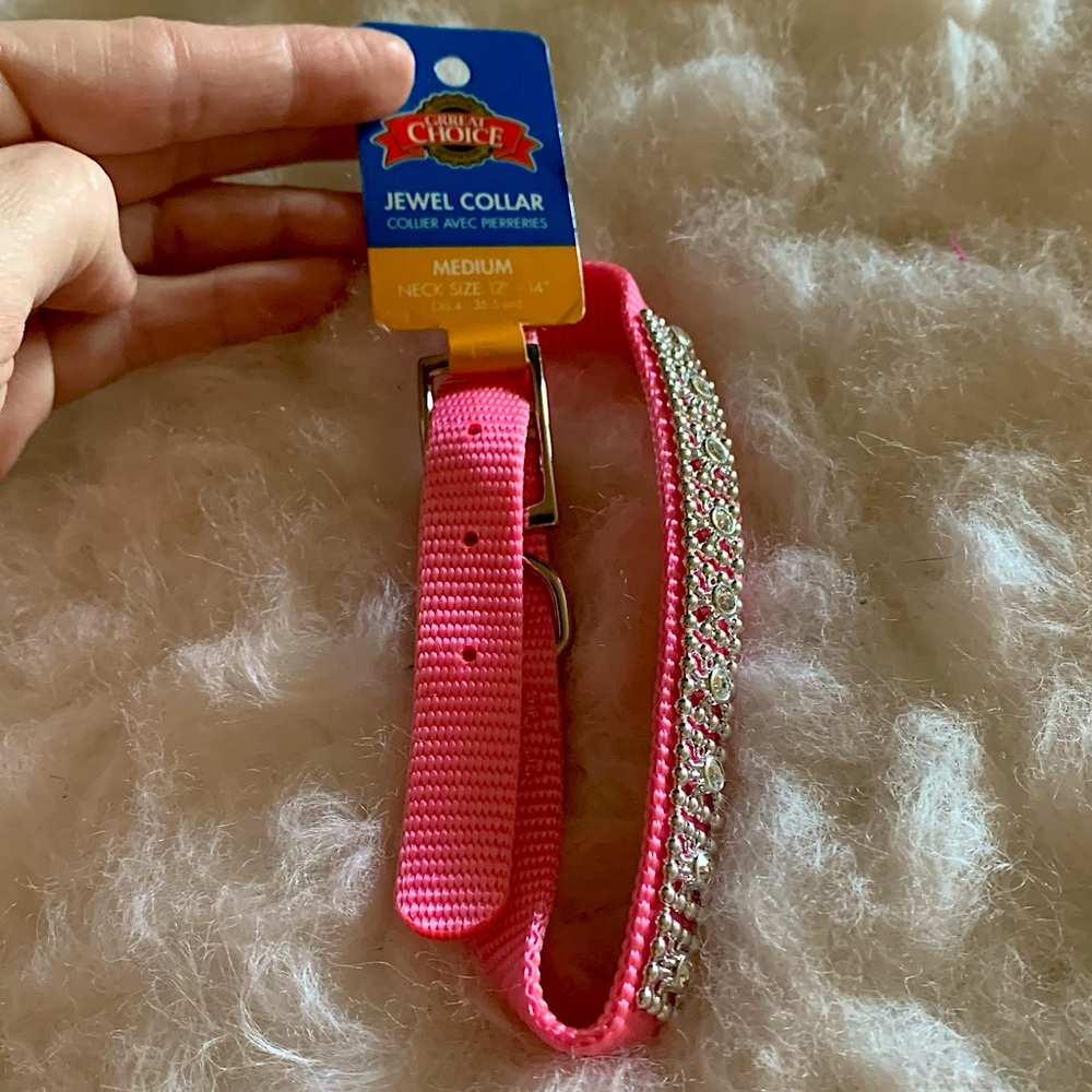 NEW Decorative Jeweled Bling Dog Collar